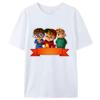 Alvin And The Chipmunks Red Shirt Unisex Sp Movie Promo Nerd Geek Animation Adult Tshirt Graphic T Shirts Cotton Tee Tops