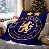 Football club.C Pattern Blanket for Home Decoration, Bed, Sofa, Car Travel, Camping, Suitable for All Seasons, Birthday Christmas Gift