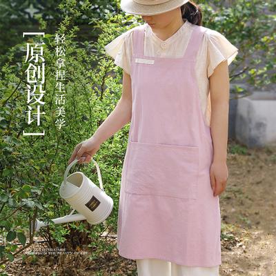 Summer Apron New Work Special Young Work Clothes Anti-dirty Gardening Nail Salon Kitchen Home