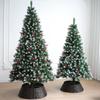 180cm White-Tipped PVC Pine Cone Christmas Tree Decoration
