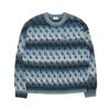 MLB Los Angeles Dodgers SS25 Brand Logo Letter Vintage Gradient Floral Round Neck Knitted Long Sleeve Sweater Unisex Sweater 3AKPM0254-07BLL