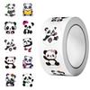 1Roll(500pcs) 1'' Round Cartoon Reward Pandas Stickers for Kids Teacher Reward School Supplies Animal Incentive Home Decor