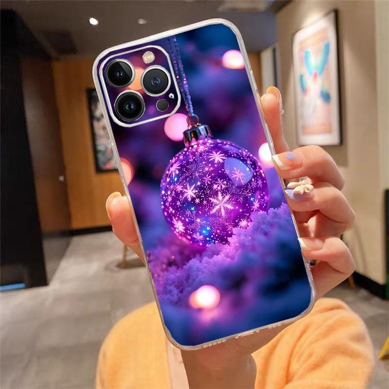 Merry Christmas Tree Phone Case Carcasa Funda For iPhone 17 Pro Max Air 16 15 14 13 Pro Max 15 16 Pro 15Plus Case
