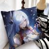 Game Anime Genshin Impact Shenhe Pillow Case Fashion Square Pillowcase Bedroom Sofa Room Ins Decoration Leisure