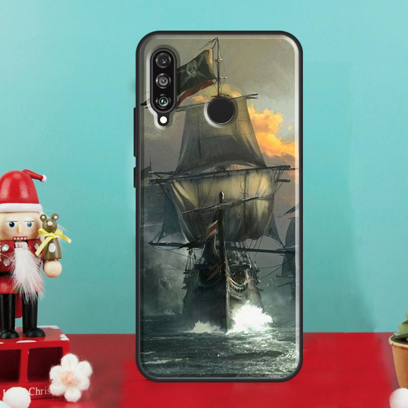 Sailing Pirate Ship Boat For Huawei Nova Y70 Y90 Y60 Y72 Y61 Y91 12s 12i 11i 7i 8i 9 10 SE P60 Pro P30 P40 Lite Case