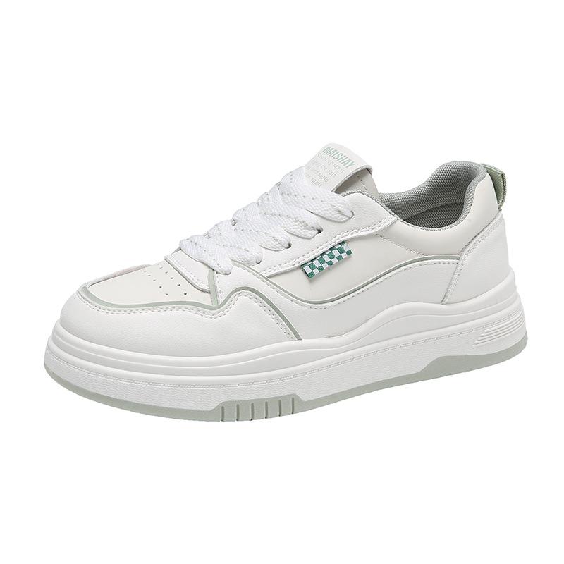 Skateboard Damen Frühling Neu Dicksohlige Koreanischer Stil Lässig Sportlich Allround Weiß Schuhe