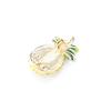 Lightweight Pineapple Brooch Featuring Crystal Decors Comfortable For Daily Wear Multi Purpose Fashion Ideal Gift