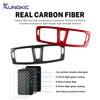 Real Soft Carbon Fiber Sticker For Renault Megane RS 2009 2010 2011 2012 2013 2014 2015 LHD RHD Car Center Console Air Outlet