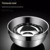 NHZHIW 16cm 304 Stainless Steel Double-Layer Anti-Scald Bowl