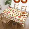 Autumn Thanksgiving Maple Leaves Print Tablecloth Holiday Party Decor Fall Farmhouse Kitchen Rectangle Table Cloths Table Decor
