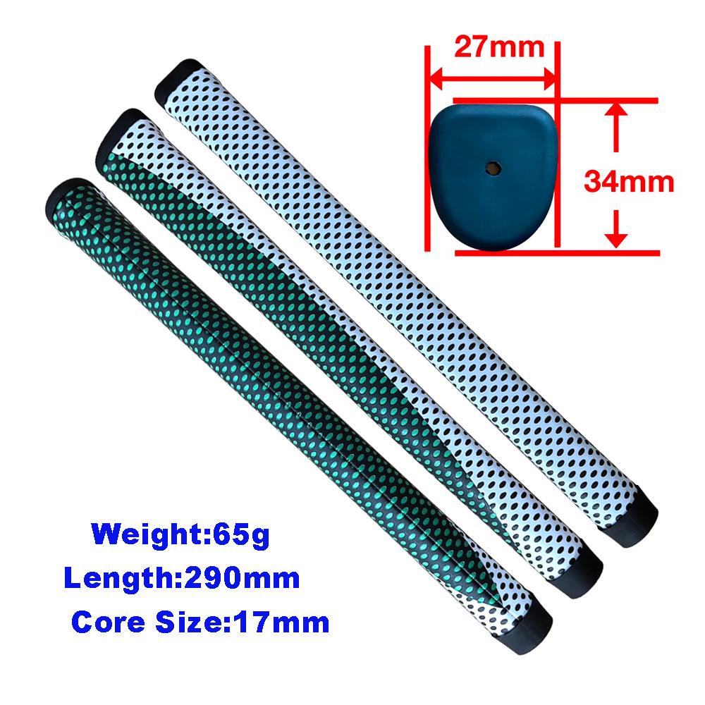 Two-Color PU Park Golf Grip - Customizable Korean Design белый/зелёный