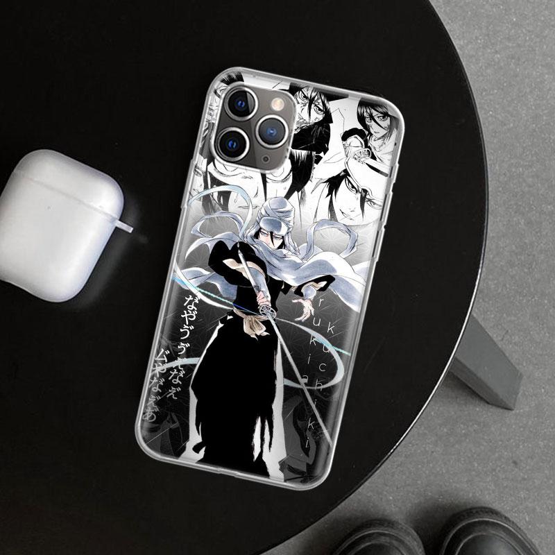 Bleach Kuchiki Rukia Phone Case Cover for iPhone 11 12 13 Mini 14 15 Plus 16 Pro Max 17 Air 7 8 + SE Art Customized Fundas 11 12
