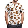 Men's Crew-neck Casual Printed Short-sleeved T-shirt Top