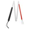 Folding Foldable Reflective Cane Crutch Portable Anti Shock Guide Walking Stick Blind People