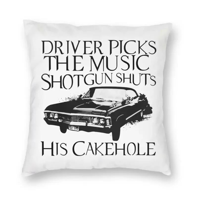 Retro Supernatural Pillow Case Home Decoration TV Demon Hunters Wincherter Bros Nordic Cushion Cover Soft Pillowcase Driver