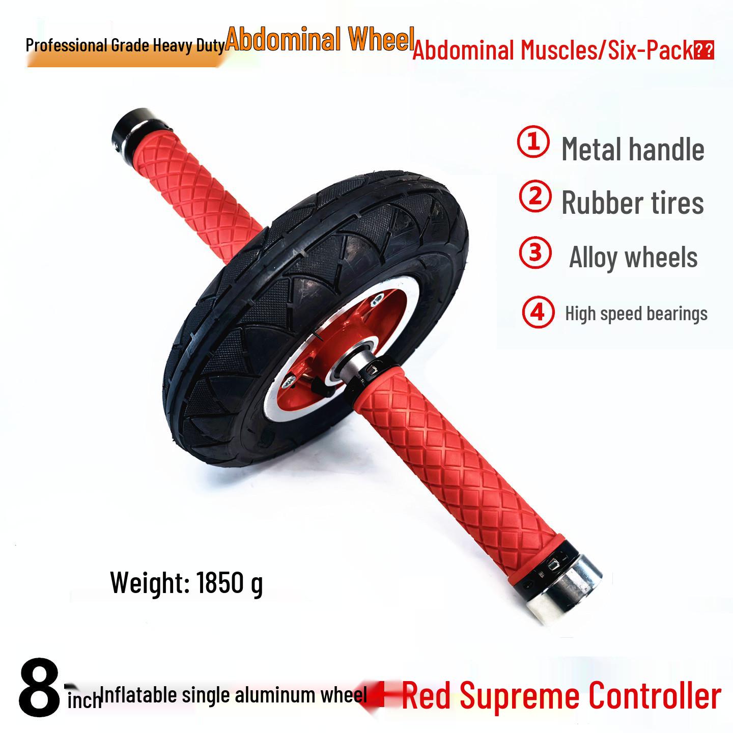 Silent Single-Wheel Ab Roller for Men & Women - Beginner-Friendly Fitness Equipment for Crunches & Abs Exercises