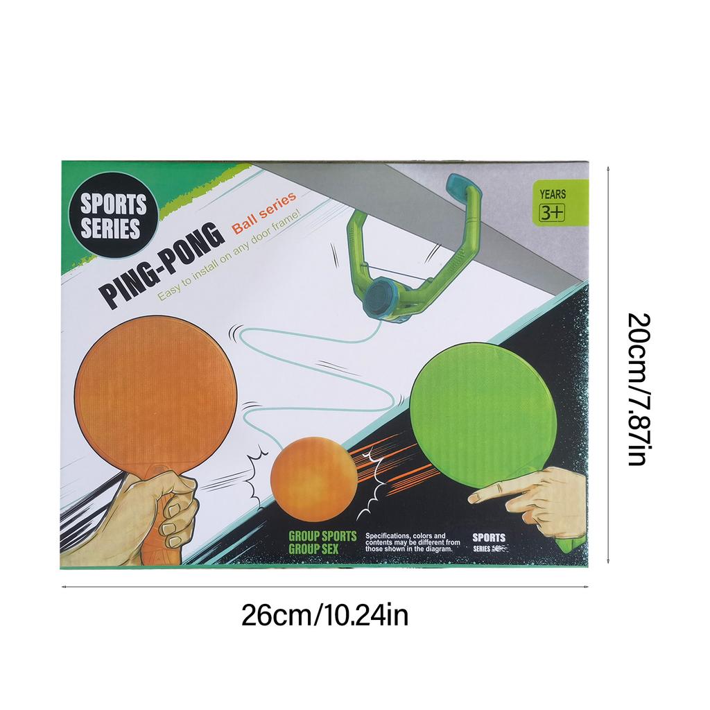 Door PingPong Game Portable Paddles Balls Exerciser with Racket / Balls Hanging Table Tennis Trainer for Indoor