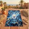 Asciugamano da Spiaggia in Microfibra con Stampa Manchester City Asciugatura Rapida Assorbente Grande Asciugamano per Spiaggia Nuoto Viaggio