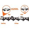 5 pieces of 4-inch mini chainsaw chains, suitable for Stihl GTA 26, replacement 4-inch chains for cordless electric portable mini chainsaws,
