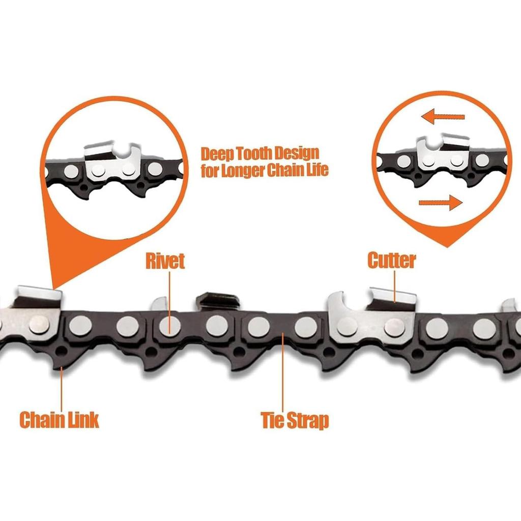 5 pieces of 4-inch mini chainsaw chains, suitable for Stihl GTA 26, replacement 4-inch chains for cordless electric portable mini chainsaws,
