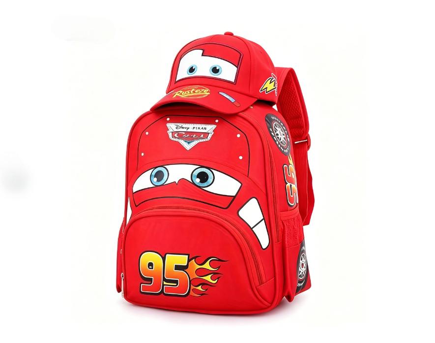 Cars Lightning McQueen Backpack for Kids - Kindergarten School Bag Toddler Preschool Backpack Boys Girls Cartoon Bookbag