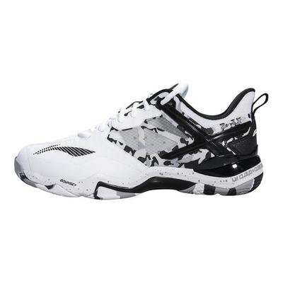 Li Ning Sound Explosion Ombra di Neve Moda Comode Semplici Assorbimento degli Urti Antiscivolo Resistenti all'Usura Scarpe da Badminton Basse Uomo sneaker AYTV063-1