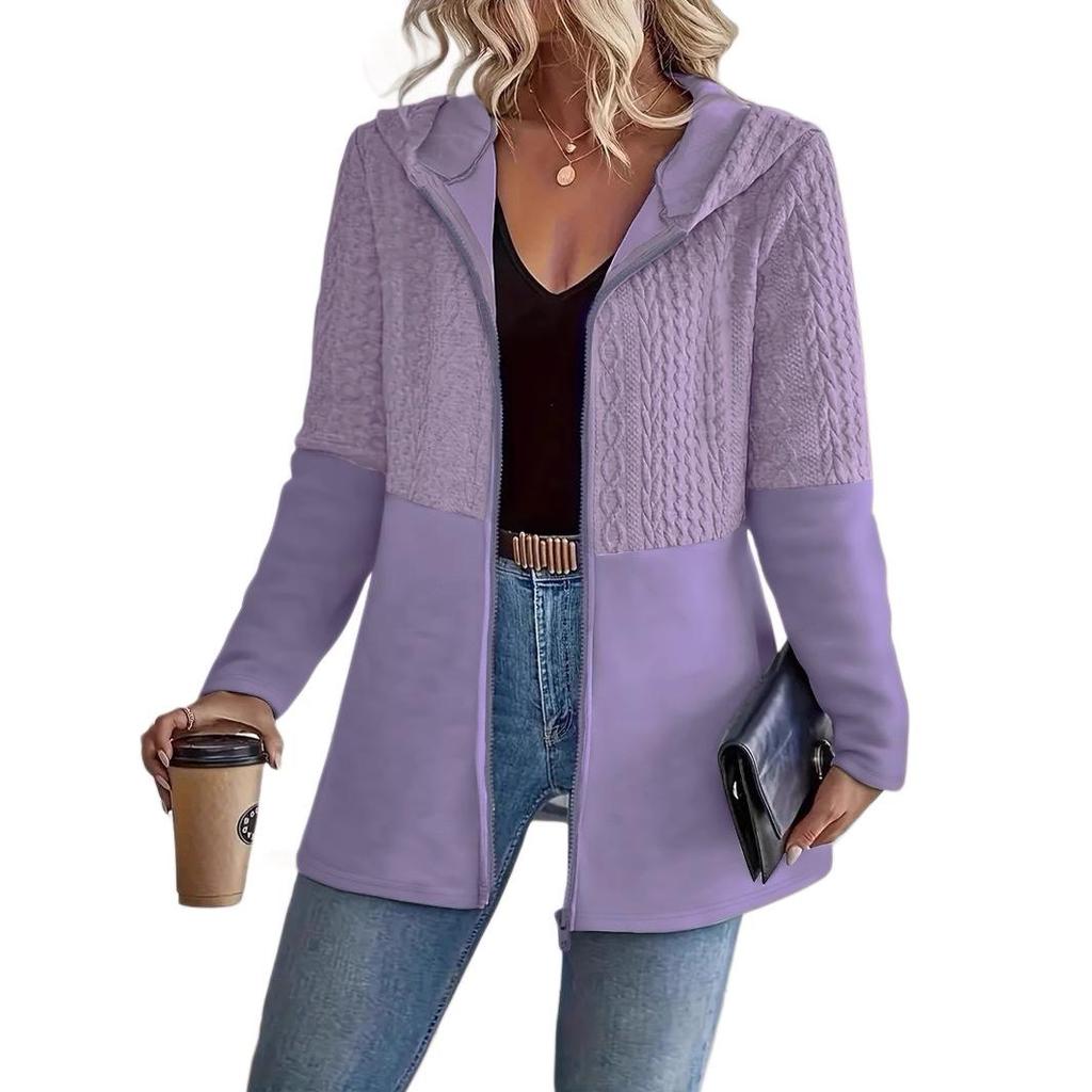 Women's Ripple Patchwork Hooded Jacket: Autumn/Winter 2026.
