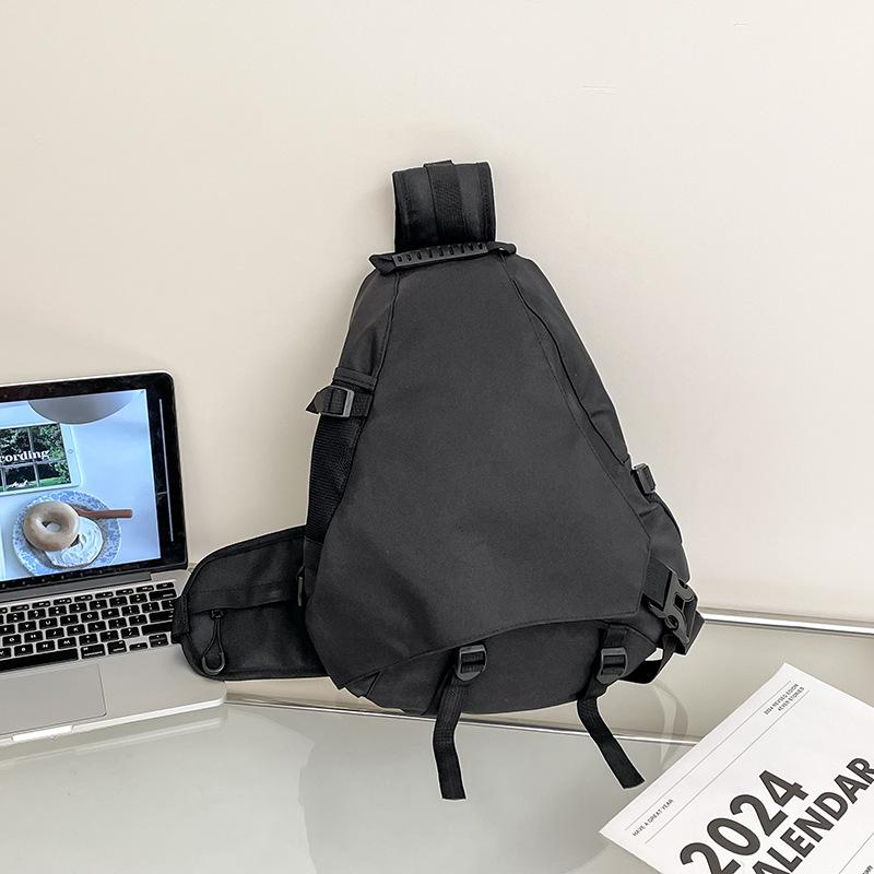 

Мужская сумка через плечо, модная функциональная сумка через плечо, мужской многофункциональный рюкзак через плечо большой емкости чёрный