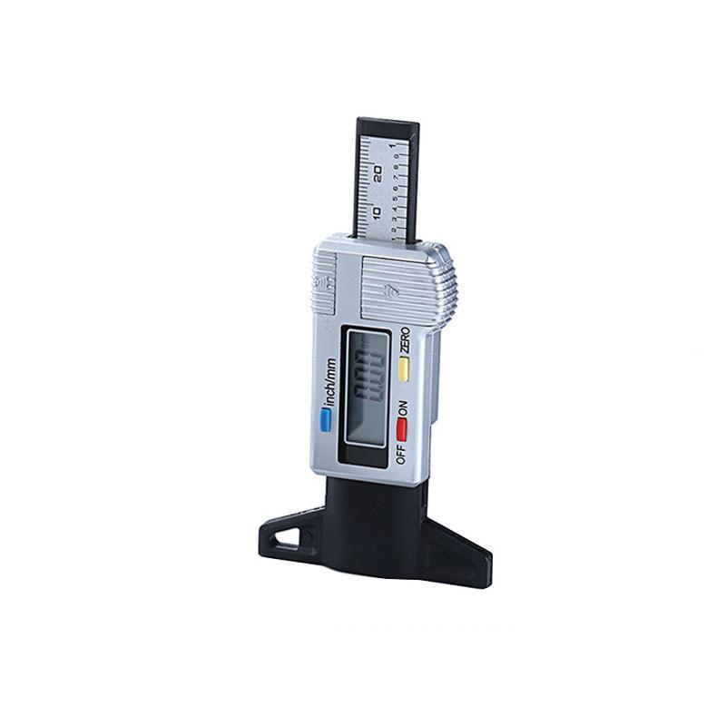 Digital Depth Gauge Caliper Tread Depth Gauge LCD Tire Tread Gauge for Car/Vehicle Tire 0-25mm Measuring Tool Car Tyre Repair