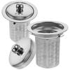 2Pcs Metal Tea Infuser Fine Mesh Strainer Stainless Steel Wide Application Brew Tea Filter Strainer for Teapot