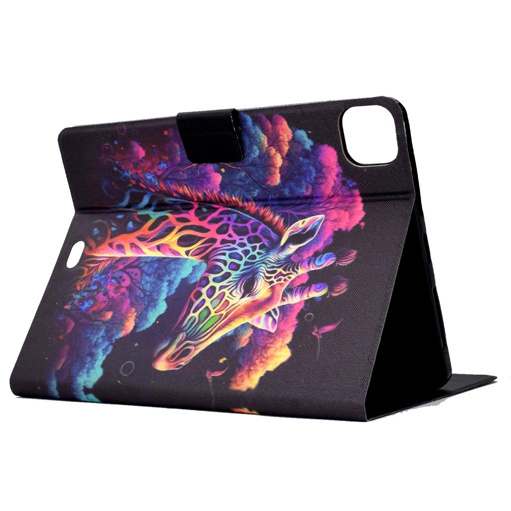 For iPad Pro 11 (2024) Case Pattern Leather Tablet Protective Cover Auto Sleep/Wake