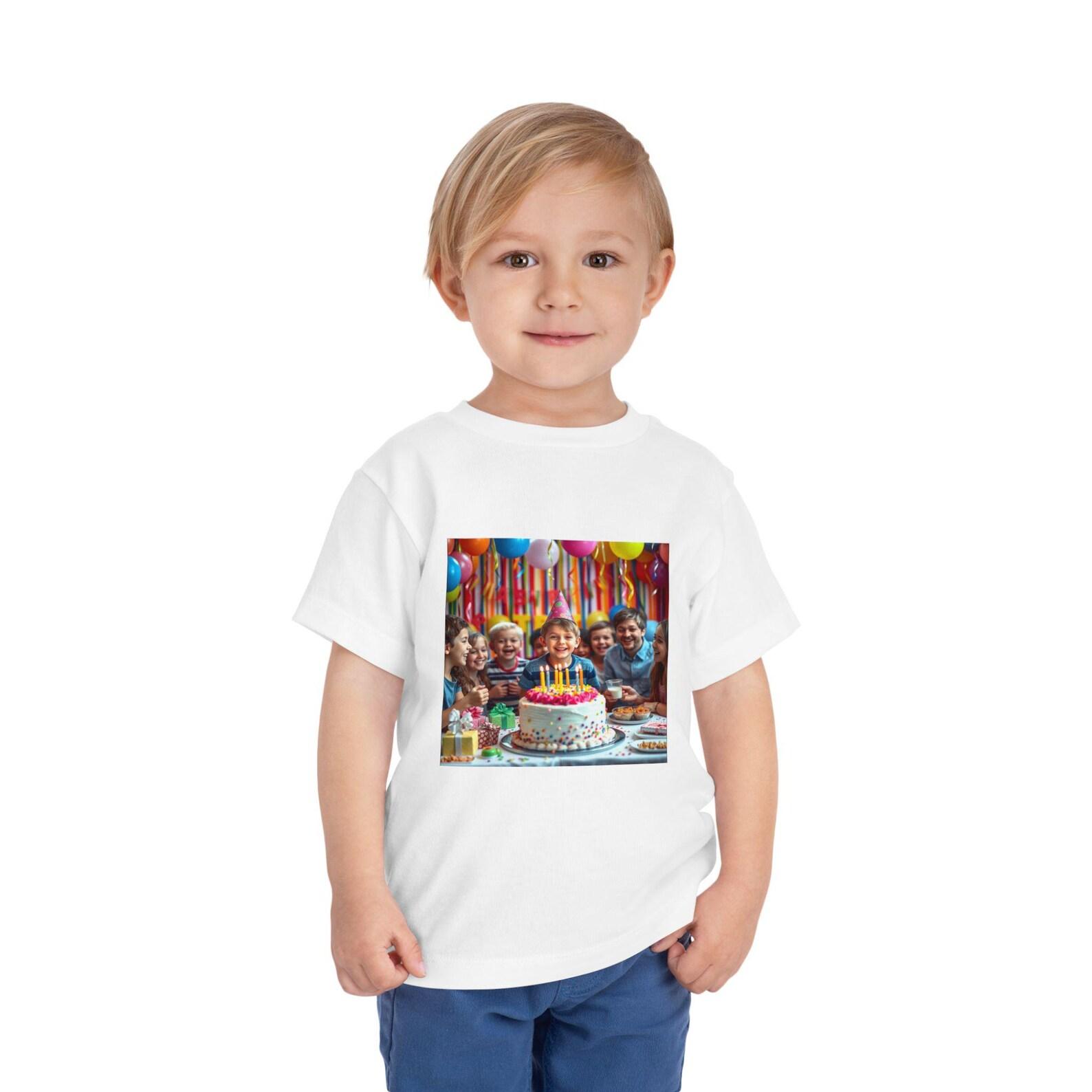 Kids Birthday Party Photo Tee | Toddler Short Sleeve Tee 110