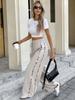 Women's Wide Leg Pants Mutil Corlors