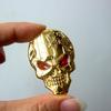 Skull Metal Alloy Car Emblem Decorative Sticker - Scratch Cover & Body Decoration Accessory