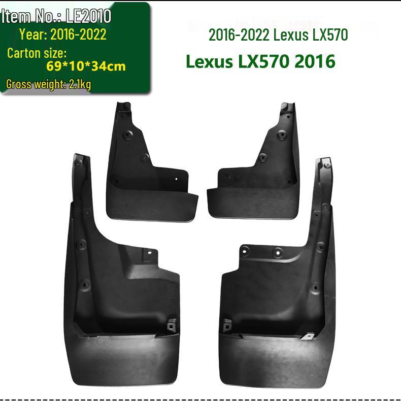Compatible Lexus LX570 Rear Tire Mudguard (09-22 Models)