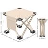 Ultra Lightweight Portable Hiking Campstool Foldable Fishing Stool Camping Picnic Stool Durable Sturdy Folding Chairs with Storage Pocket Outdoor Gear