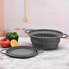 1PC Silicone Collapsible Colander For Kitchen Use, Pasta Strainer, Strainers Collapsible Strainers