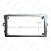 Toyota Verso 2009-2018 Double Din Car Audio Frame for DVD/Navigation Panel Modification