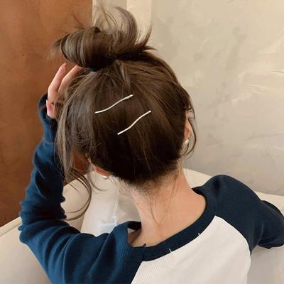 גל קוריאני תפסייה למתכת עם פוני לשיער פגום אישיותי לילדה כיסוי ראש לראש אביזרי שיער לבנות נשים