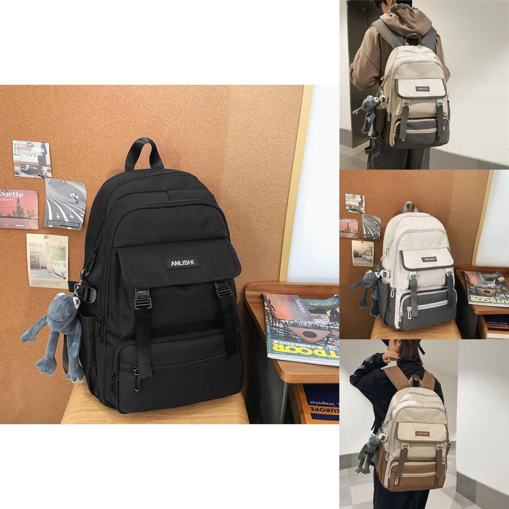 Streetwear Nylon Backpack For Teens And Adults With 15in Laptop Compartment And Ergonomic Design
