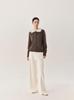 Women's Cashmere-Feel Lapel Cardigan: Autumn/Winter Loose Knit Brushed Top