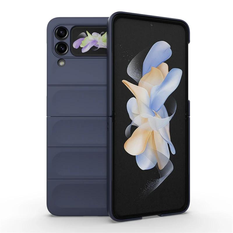 Für Samsung Galaxy Z Flip4 3 5 5g Rückseite Handyhülle Weiches Flüssigsilikon Sturzsicher Stoßfest Schützen Funda Coque Hüllen