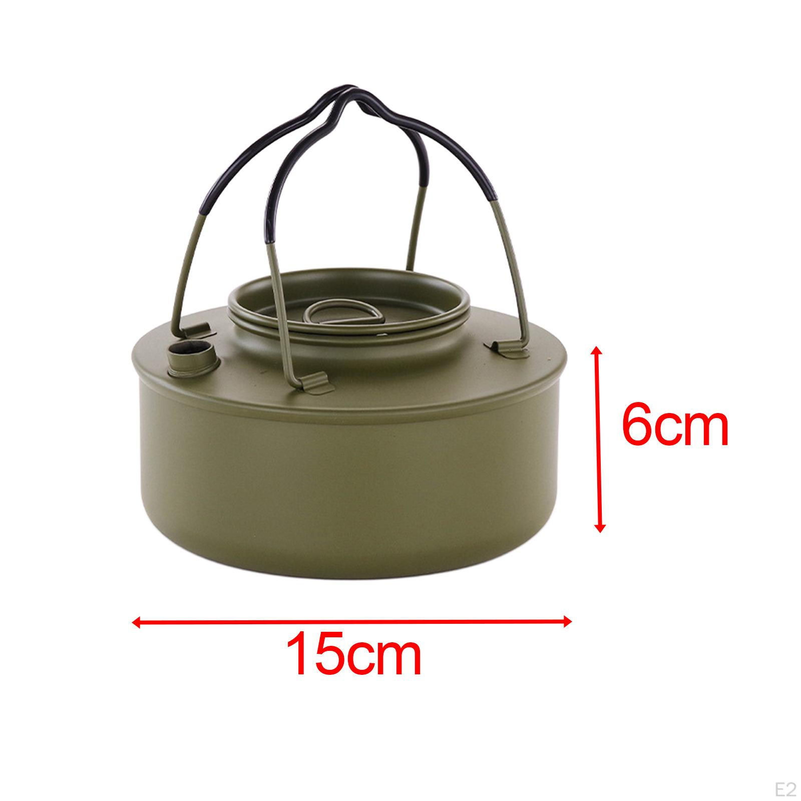 

Кемпинговый чайник, легкий походный чайный кофейник из нержавеющей стали для пеших прогулок, альпинизма и путешествий.