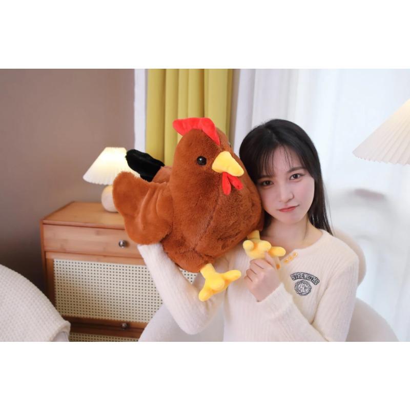 Cute Chick Plush Toy Simulation Rooster Hen Soft Pillow Stardew Valley Game Stuffed Doll Kawaii  Children's Gift Toy