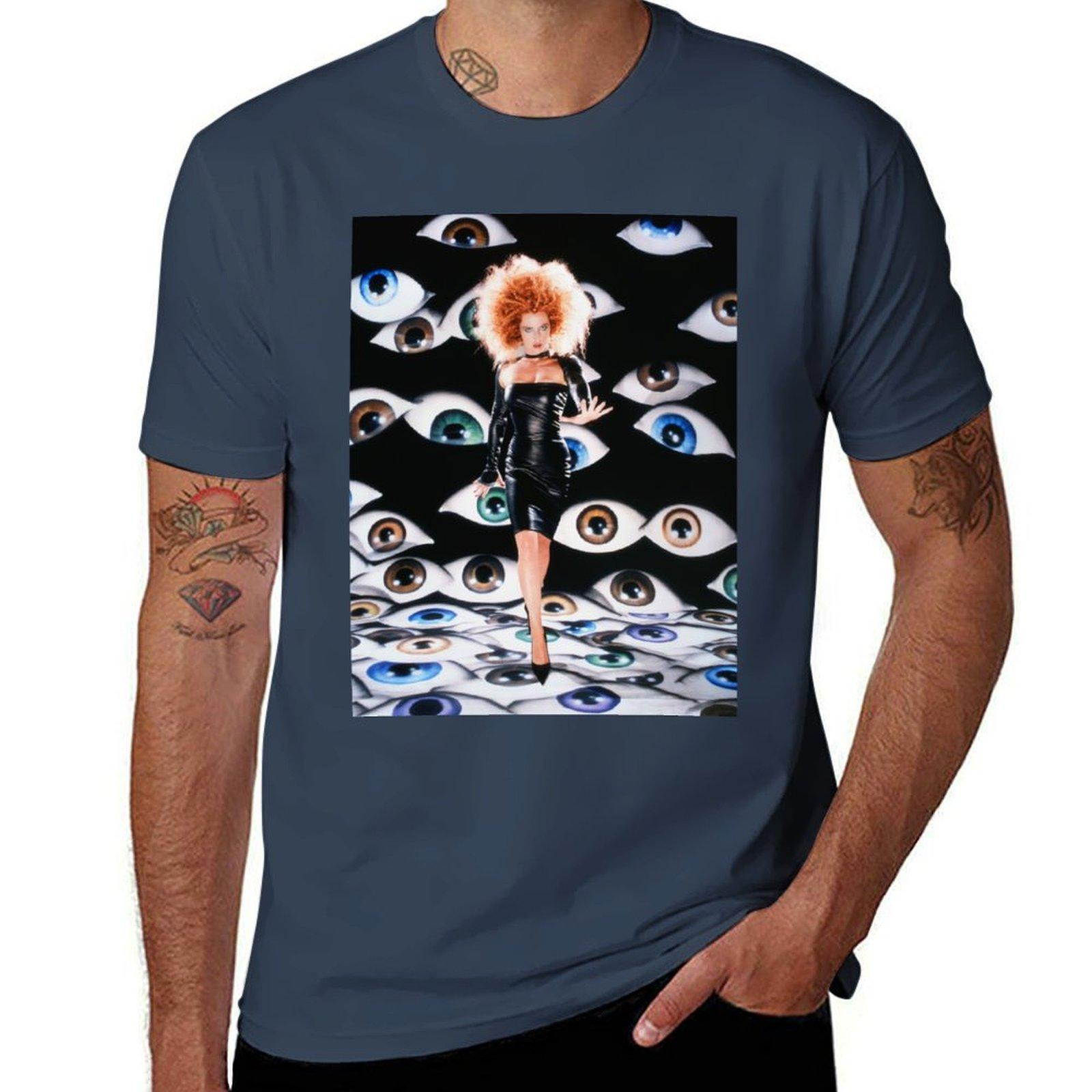Gillian Anderson x David LaChapelle Tshirt plus sizes sports fans sweat funny t shirts for men S