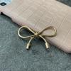 Elegant Gold/Silver Bowknot Adornment Stylish Craft Accessory Metal Butterfly Knots for DIY Crafts and Phone Decoration