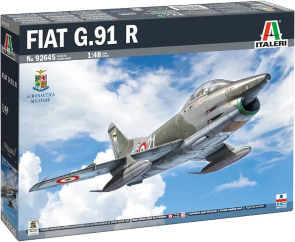 Platz Italeri 1/48 G.91 R1/R3 Gina Plastic Model Kit IT92645 (Airplane)
