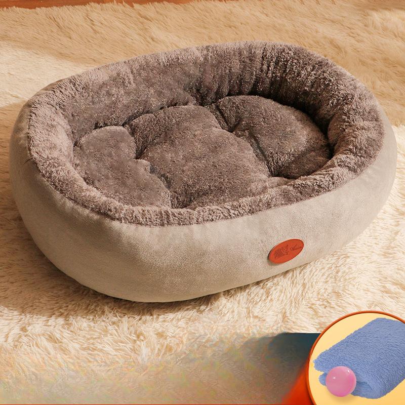 

Гнездо для кошки Four Seasons Закрытое большое овальное гнездо Утолщенное зимнее теплое зимнее маленькое собачье гнездо Подушка для собаки Подушка для собаки Подушка для собаки Подушка для собаки L 75 * 60 * 21cm