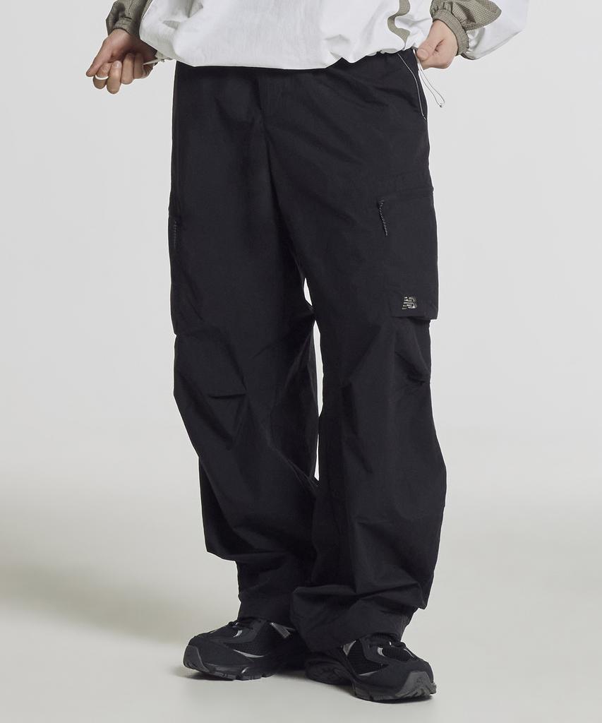 Nyuballanseu Nbntg21413 / Uni Nano Light Parachute Wide Pants (Black)