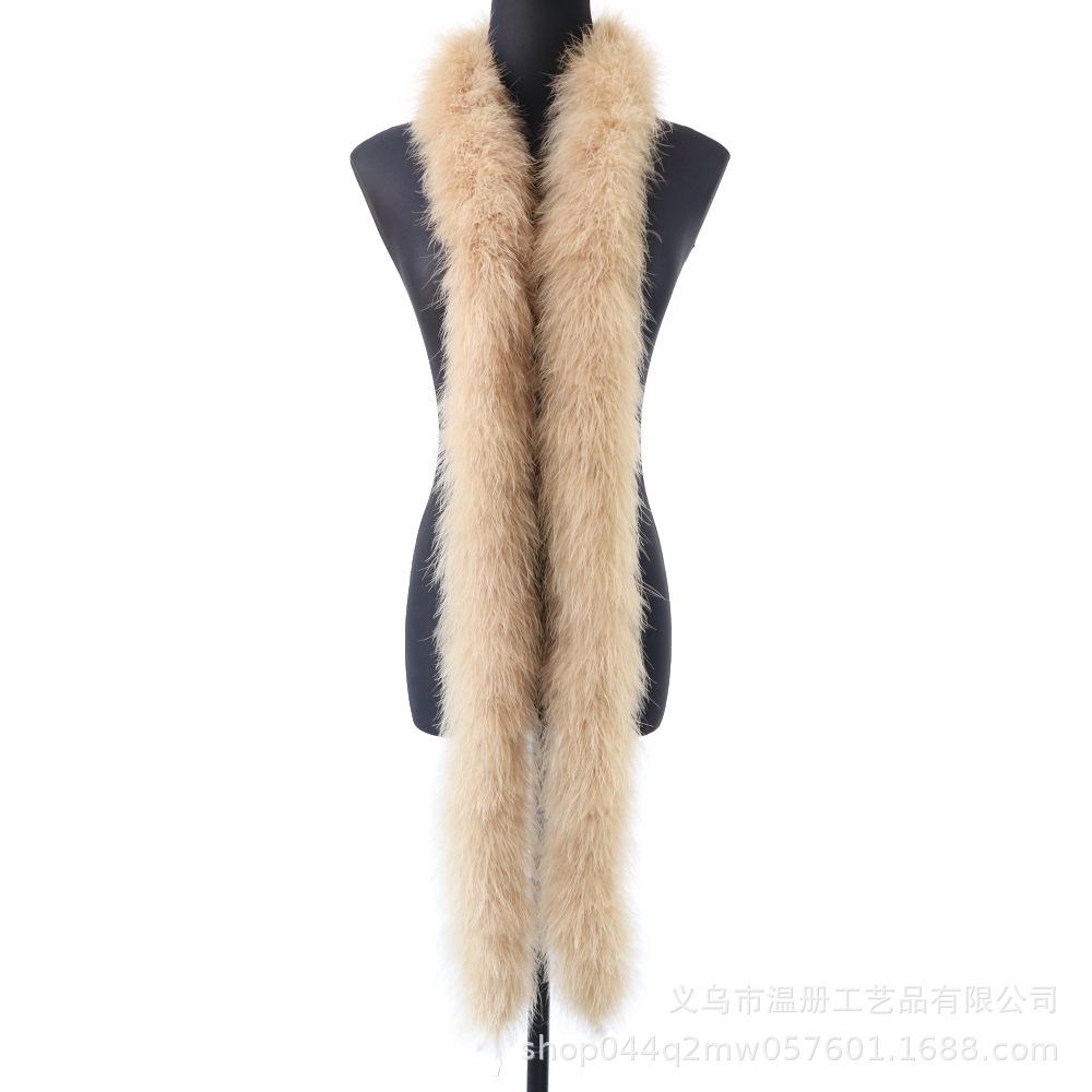 New Turkey Fur 50G Full Fleece Strips Fleece Thickened Scarf Stage Performance Materials Fleece Strips Accessories